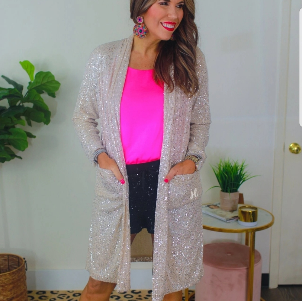 Paparazzi Sequin Cardigan